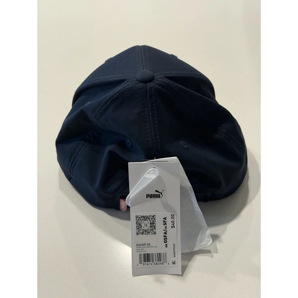 Puma x Arnold Palmer API Crafted Cap 026307 Deep Navy Umbrella Logo OSFA NWT